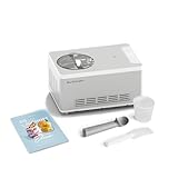 Heladera yogurtera 2 en 1 ELISA con compresor de refrigeración y función de calefacción, 2 l Máquina de helados y yogur en acero inoxidable, función de mantenimiento de frío
