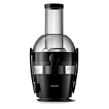 Licuadora Philips Serie 3000-800W de potencia, Tecnología QuickClean, Tubo de alimentación XL 75mm, Capacidad de 2L, Fácil de montar y enjuagar, Zumos suaves sin pulpa (HR1856/70)