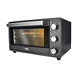 TM Electron TMPHO020 Horno de Convección de Sobremesa, 5 funciones, capacidad de 20 litros, temporizador 90 minutos, temperatura ajustable de 80º hasta 250º, 1500W