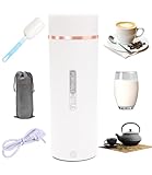 Pequeño hervidor de agua portátil, 500ML 6-Temperaturas Hervidor de Agua Eléctrico, Mini Hervidor Eléctrico, Con Pinceles y bolsas, Materiales Inoxidables, Apagado Automático, para Hacer Leche Café Té
