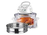 BEPER BF.640 Horno Halógeno, Capacidad Máxima 18L, Temporizador 60 Minutos, Blanco