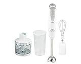 HAEGER Doce Plus -Conjunto Batidora de Mano Doce 400W, Vaso de 600ml, Picadora de Alimentos y Varilla Amasadora Desmontable