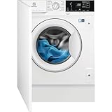 Electrolux EN7W4862OF Lavasecadora de Carga Frontal, Lava 8 Kg, Seca 4 Kg, Integrable, 1600 rpm, Serie 700, Función Vapor, Tecnología SensiCare, Sistema DualCare, Motor Inverter, Blanco, Clase A