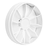 calimaero® RKKI Backdraft Shutter 100mm Inline Extractor Fan Adecuado para conductos de 100mm según DIN EN 1506 Cierre automático, resistente a la intemperie y a los rayos UV