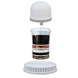 ECODE® Recambio para Aqua Filter Tower -Pack de 3 filtros: Base de Fijación, Capas de varios minerales, Filtro Cerámico, Valido para Fuente de Agua