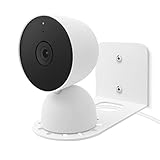 sciuU Soporte de Pared/Techos Compatible con Google Nest CAM (Indoor, Interiores/Outdoor Exteriores), Placa de Metal Engrosado, Metálico Accesorios Soporte para Cámara Vigilancia Interior