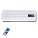 2000W Calefactor De Baño Split Programable con Mando a Distancia, 2 Niveles De Potencia Y Modo Ventilador Calefactor Cerámico De Pared Mural