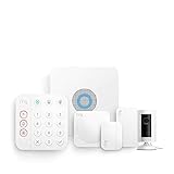 Kit de 5 piezas Ring Alarm de Amazon (2.ª generación) con Ring Indoor Cam | Sistema de seguridad para el hogar y con vigilancia asistida opcional, sin compromisos a largo plazo