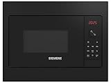 Siemens solo microondas 20l 800w encastrable negro bf523lmb3
