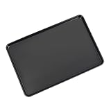 Mermajestic Molde para horno de restaurante, bandeja para galletas, molde para horno de cocina, bandeja de metal negro, resistente al calor hasta 220 °C, 60 x 40 x 3 cm