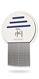 Ph Pro Heat Liendrera Profesional para Piojos y Liendres - Lendrera Antipiojos Infantil - Peine para Eliminar Liendres y Piojos.