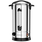 MONZANA® Hervidor para vino caliente 20L 90 Tazas Temp. 30-110°C Dispensador de bebidas calientes