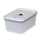 Lacor - 69694 - Recipiente para Alimentos Smart, Recipiente Hermético, Con Válvula Especial para Vacío, Apilable, Apto para Lavavajillas, Microondas, Frigorífico y Congelador, BPA free, 2300 ml