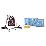 Rowenta Compact Power Morado RO3969, Aspirador Trineo con Bolsa de Alta filtración y Filtro Permanente + WB 415120 Bolsas para aspiradora Wonderbag Fresh Line x 5, Microfibra