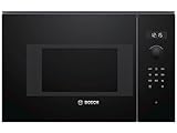Bosch Serie 6 BFL524MB0 Integrado - Microondas (Integrado, Microondas con grill, 20 L, 800 W, Giratorio, Tocar, Negro)