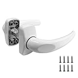 Sivenci - Juego de Manillas con Escudo Embellecedor Recuperable | Manillas para puerta | Juego de Manillas Tornillos Ocultos | Ambidiestras | Color Blanco