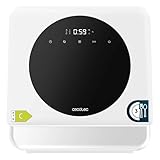Cecotec Lavavajiillas Compacto Libre Instalación Sobremesa Bolero Aguazero 1100. 3 Cubiertos, Bajo Consumo, 6 Programas, Touch Control Panel, Funciones como Long Storage y Delay Start, Blanco