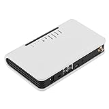 Inalámbrico a Caja de Teléfono con Cable GSM 24 Horas de Trabajo Puede Conectar la Grabadora de Alarma de la Caja del Teléfono, Terminal Inalámbrico Fijo GSM Gateway GSM 850/1900(Enchufe de la UE)