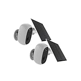 2X Cámara WiFi inalámbrica para exteriores con panel solar