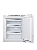 Siemens GI11VADE0 iQ500 - Armario de congelación empotrado (E, 167 kWh/año, 72 L, baja helada, freshSense, puerta de cierre suave, bisagra plana)