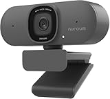 Nuroum V15-AF Webcam 2K con Dos Micrófonos, Webcam 1080p 60fps con Cancelación de Ruido, 75° Gran Angular Webcam, Automático, Cámara Web USB Plug&Play para Conferencia/Videollamada/Windows/Mac/Zoom