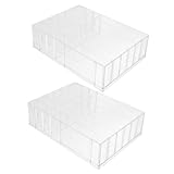 WRITWAA 2Piezas Caja de Almacenamiento de Cosméticos de Organizador de Maquillaje de Transparente Práctico de Limpiar y Mantener Organizado