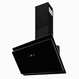 Exquisit® Campana Extractora Cocina, 80Cm, Capacidad de Extracción máx 350 [M³/h], Color Negro, Consumo 44 kWh/año, 3 Niveles de Potencia, Rumorosidad 66 dB(A).