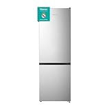 Hisense RB372N4ACE - Frigorífico Combi, Eficiente Clase E, Capacidad 292 L con 180 cm Alto, Cajón Verduras, 4 Estrellas Congelador, Puerta Reversible, Silencioso 39dB, Color Acero, Inox