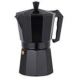 BESPORTBLE Cafetera Café Espresso Cafetera Espresso Cafetera Cervecera Moca Taza De Espresso Olla De 6 Tazas Capuchino Cafetera De Estufa Cafe Tanque De Gas Aluminio Imprimible