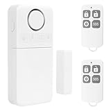 Cuteefun Alarma para Puertas y Ventanas con Sirena, 2 Mandos a Distancia, 130dB, 5 Modos, Alerta de Batería Baja, Sensor de Apertura para Hogar, Tienda, Garaje