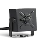 REVODATA TSEye Mini Cámara IP PoE 5MP con Audio, Lente estenopeica 3,7mm, Ultra HD 2880 x 1620P, Tiny PoE Cámara de Seguridad para el Hogar Micrófono CCTV Vigilancia P2P(I706-2-P-A-TS Metal)