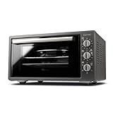 Girmi Grancotto 45 - Horno eléctrico ventilado, 1400 W, 45 litros, acero