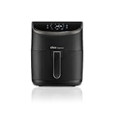 Ufesa Sparrow Freidora Aire 6 litros, Air Fryer 8 Programas, 1700 W, Digital, Temporizador, Temperatura 80ºC - 200ºC, Sin BPA ni PFOA, Freidoras de Aire con Cubeta y Bandeja Anti-Adherentes