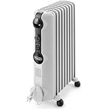 DeLonghi TRRS 0920 Calefactor, Radiador, Interior, Giratorio, ajustes de termostato, 9 elementos, 2000 W, 900 W, Gris