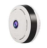 Eaglelink - Cámara de ojo de pez (5 MP, HD panorámica, 360°, cámara de seguridad interior WiFi, detección de movimiento, corrección de distorsión, audio de 2 vías, almacenamiento local, visión