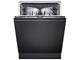 Siemens Lavavajillas SN73EX02CE iQ300, totalmente integrado con cajón para cubiertos, 60 cm, HomeConnect, varioSpeed Plus, sideLight, cestas flexibles, variobisagra