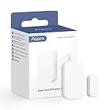 Aqara Sensor de Puertas y Ventanas, Requiere AQARA HUB, Conexión Zigbee, Mini Sensor de Contacto Inalámbrico para Sistema de Alarma y Domótica, Compatible con Apple HomeKit, Alexa e IFTTT