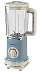 Ariete 568/05 Batidora de vaso vintage, 500 W, 1.5 litros, plástico, 2 Velocidades, Azul