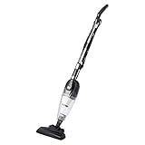 Amazon Basics Aspirador de barra, dispositivo 2 en 1 con cable, motor ECO, filtro HEPA, bajo peso, Negro