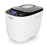 Orbegozo MHP 3500 – Panificadora automática, 12 programas preconfigurados, temporizador, pantalla LCD, cubeta antiadherente, incluye recetario, 550 W