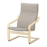 IKEA Poang 792.407.90 Knisa - Sillón (chapa de abedul), color beige claro