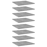 SKM 805179 - Tablas para estanterías (madera, 40 x 40 x 1,5 cm, peso: 15 kg), color gris