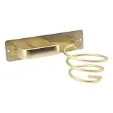 Soporte para Secador de Pelo Soporte para Secador de Pelo de Baño Colgante de Aluminio Espacial, Dorado