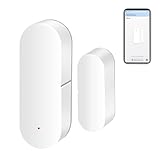 Sensor de ventana de puerta WiFi: sensor de contacto inteligente para seguridad del hogar, detectores inalámbricos de puerta abierta/cerrada con alerta de notificación de aplicación, compatible con