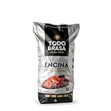 TodoBrasa® CE4 Carbón Vegetal de Encina - Ecológico de Leña Ibérica - Saco 4 Kg Premium BBQ - Especial Parrilla Barbacoa - Brasa Profesional - Jospering.