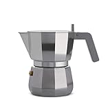 Alessi Moka Cafetera para Café Exprés, Plata