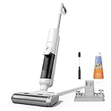 Proscenic Aspiradora Fregadora sin Cable en Seco y Húmedo, Escoba Aspiradora sin Cable, Aspiradora Fregadora sin Cable, Aspiradora Fregona, 1.15 Liters, 62 Decibeles, F10 Pro Blanco