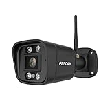 Foscam Cámara IP V5P 5Mpx con Audio bidireccional, Luz Nocturna y Sirena incluida. Negra