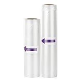 Bolsas Vacio Alimentos,ATDORR Rollos Envasadora al Vacio 2 Rollos 15x280cm y 20x280cm,Bolsas Envasar al Vacio Alimentos Profesional en Sellador al Vacío,Sous Vide Cocina, bolsas para envasar al vacio