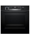 Bosch - Horno Multifunción Pirolítico, Serie 6, 60 cm. de ancho, Home Connect, AirFry, Negro, HBG578EB7